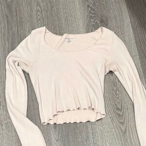 Brandy Melville Light Pink Crop Top